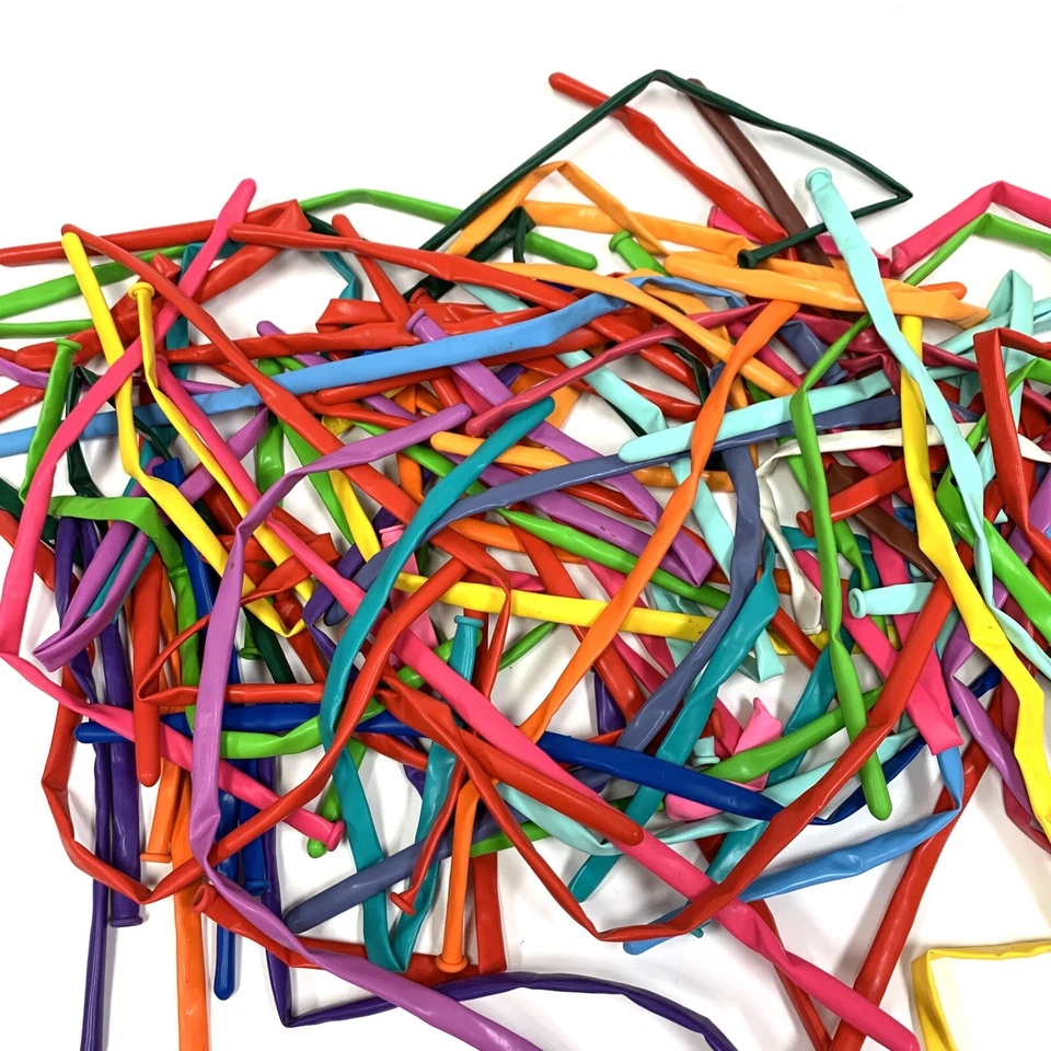 Pack of 100 pcs Magic Twisting Latex Balloon 12" Mixed Colors Party Favors - Image 2 of 2