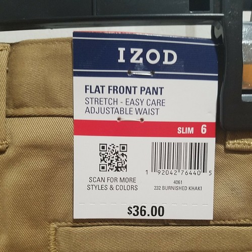 Boys IZOD Flat Front Uniform Pants-Navy Size 10 & Burnished Khaki Size 5 - Picture 5 of 11