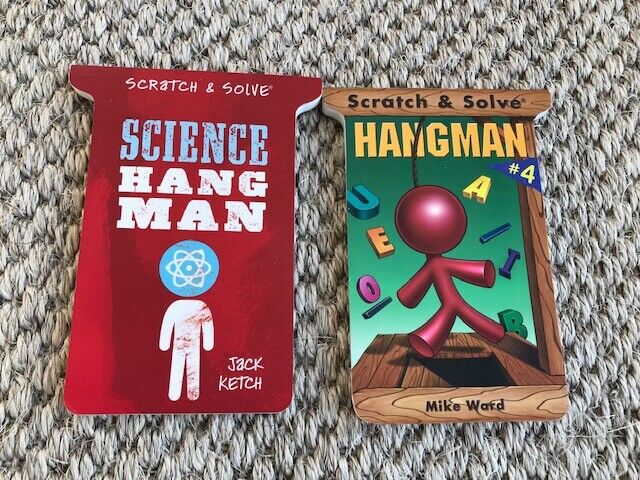 Scratch and Solve Hangman #4 by Ward, Mike Paperback + Science Hang Man by Ketch