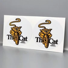 The CAT From YAMAHA DECAL (Pair) | Vinyl Motorcycle STICKER, TY250a Trials Bike