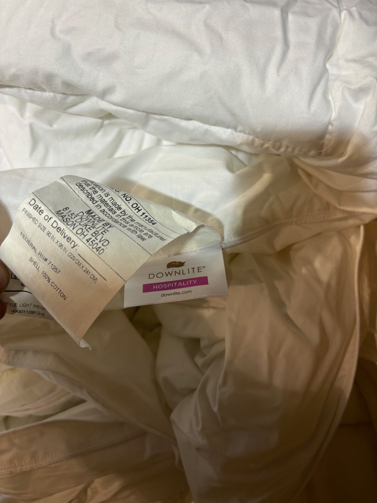 New Downlite Duvet Full White Alternative Down Comforter Medium Weight Cotton eBay