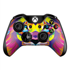 Skins Decal Wrap for Xbox One / One S Controller Colorful Lion Abstract Paint