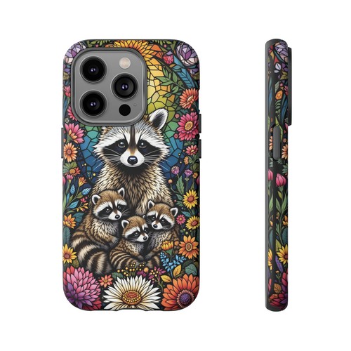 Colorful Raccoon iPhone Case, Tough Cases, Animal Lover Gift, Baby Racoons Cute - Picture 71 of 106