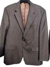 Ralph Lauren Sport Coat 42R Houndstooth Wool/Silk Two Button Single Vent B500