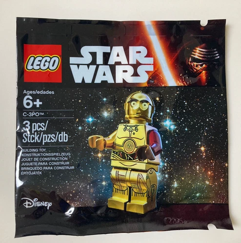 Lego Star Wars C-3PO Red Arm  Disney C3PO Minifigure 2015 3 Pcs New Sealed