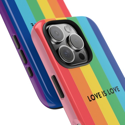 LOVE IS LOVE Colorful Love, Pride Tough Phone Case - Picture 7 of 97