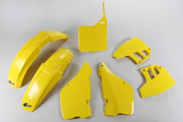Suzuki RM 125 1992 Ufo Plast Verkleidung Kunststoff Kit Gelb-image
