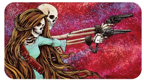 Hayleybug David Lozeua Death Do us Part Colorized 1 oz Silver Bar w/ COA