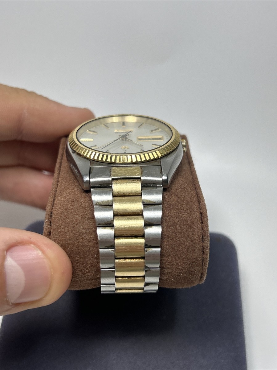 PARTS/REPAIR Seiko SQ 7123-8059 Two Tone Day Date White Dial PARTS/REPAIR Seiko SQ 7123-8059 Two Tone Day Date White Dial
