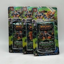 3x World of Warcraft Scourgewar Wrathgate English Factory Sealed Blister Packs