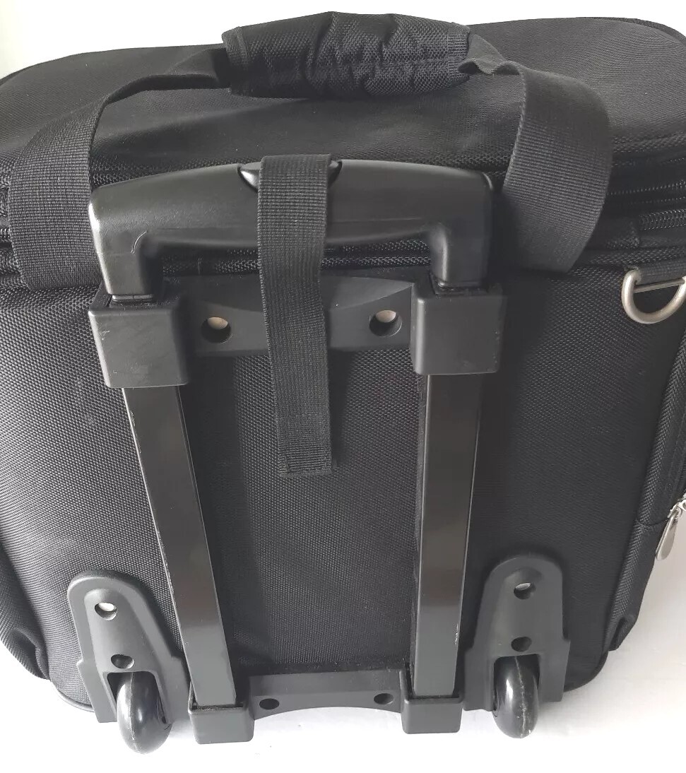 Hammacher Schlemmer Under Seat Rolling Carry On Bag Luggage MedRep