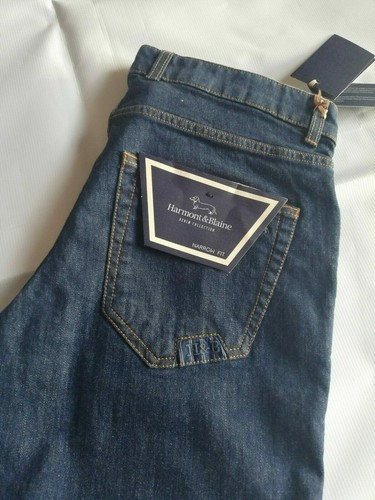 Jeans 5 tasche narrow color denim blu HARMONT \u0026 BLAINE uomo primavera  estate | eBay