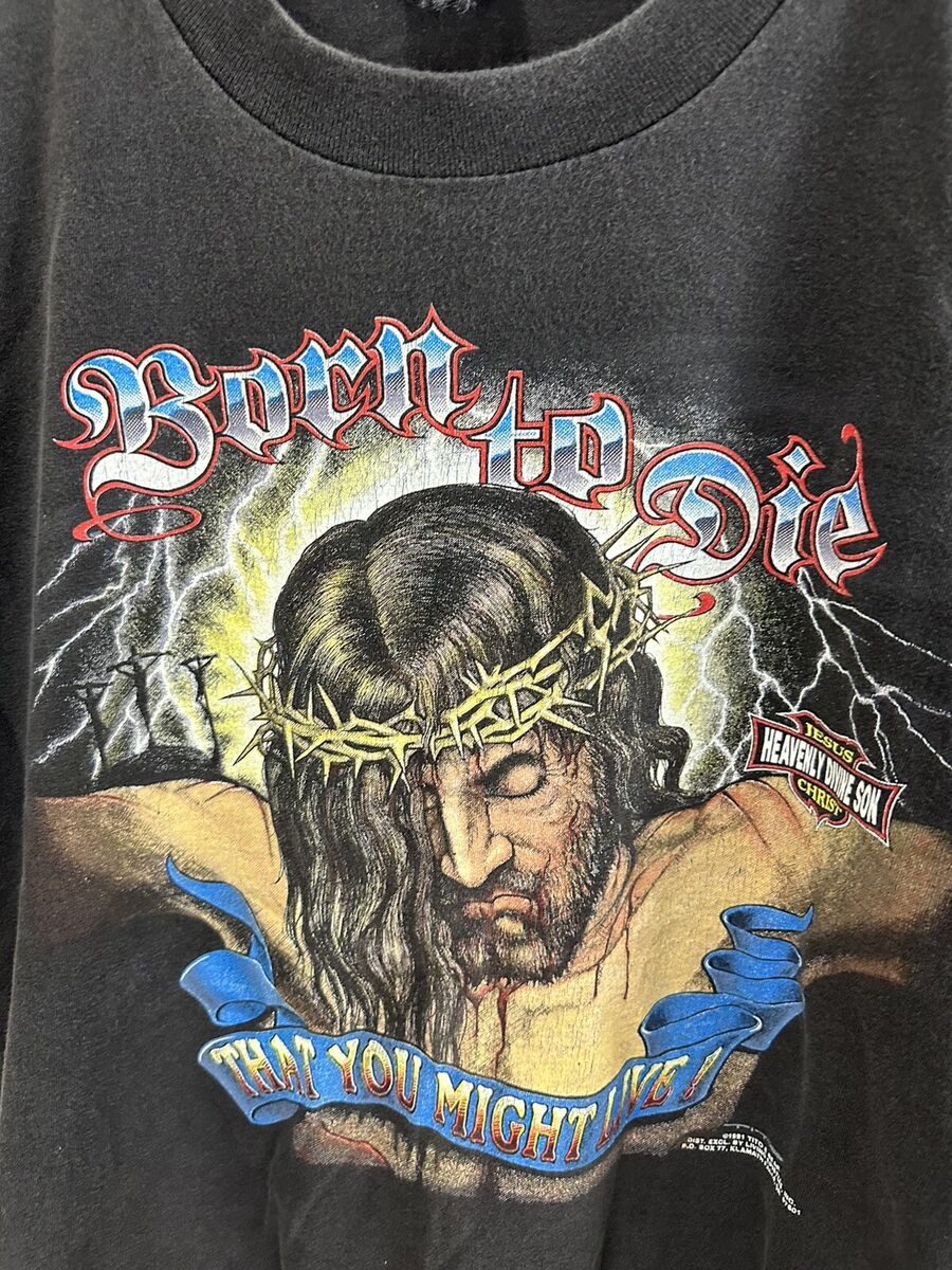 VTG Born To Die That You Might Live Jesus Christian Harley VTG Born To Die That You Might Live Jesus Christian Harley
