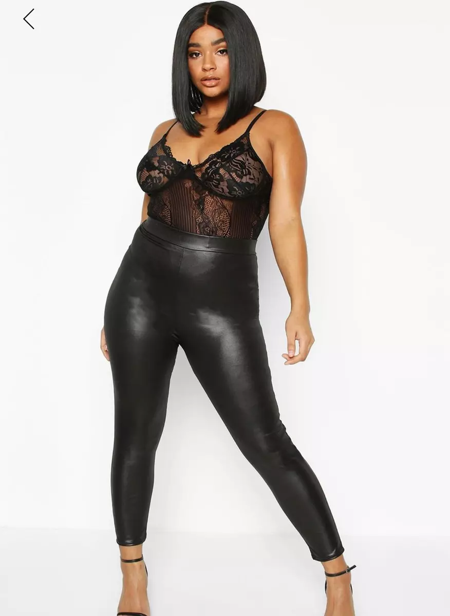 Latex top legging boohoo