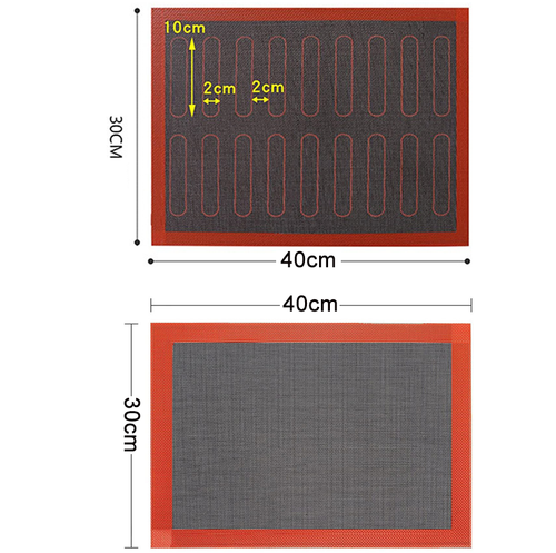 1/2x Perforated Silicone Baking Mat Biscuit Pad Bread Oven Mat Macaron Non-stick - Picture 19 of 20