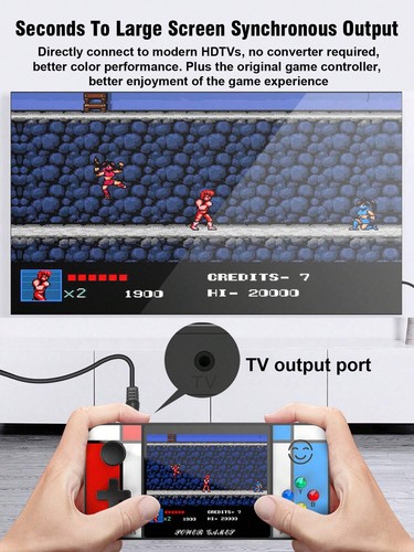Handheld Retro Game Console With 800mah Power Bank Charger Game Player - 第 6/11 張圖片