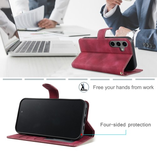 Flip Leather Phone Case for Samsung A56 A36 A26 A16 A06 Magnetic Wallet Cover - 第 3/18 張圖片