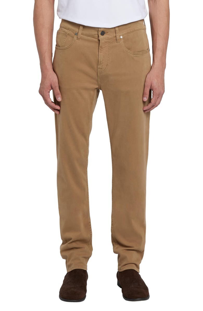 Мужские брюки 7 For All Mankind Slimmy Luxe Performance Plus с 30 карманами цвета темного хаки 16890₽