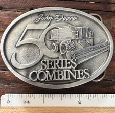 John Deere 50 Series Combines Tractor Belt Buckle - Limited Edition numbered