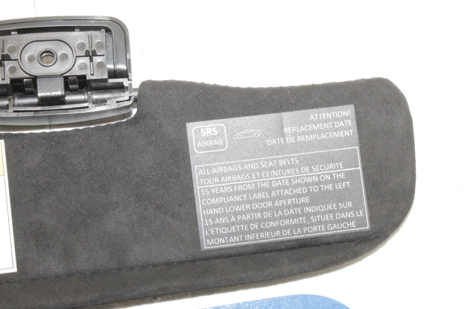 12-14 MCLAREN MP4-12C 570 650 OEM LH LEFT DRIVER BLACK ALCANTARA SUN VISOR STOCK