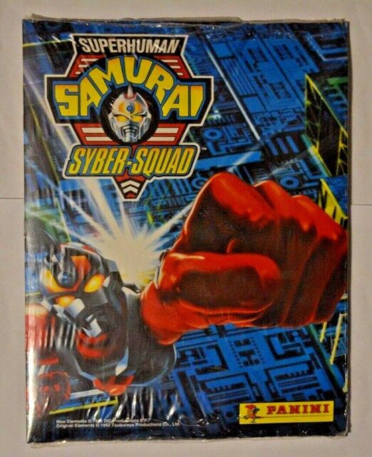 Panini Superhuman Samurai Syber-Squad /Leeralbum+Sticker komplett Factory sealed
