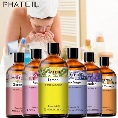 Essential Oils 100 mL - Pure and Natural - for Aromatherapy Diffuser, Humidifier