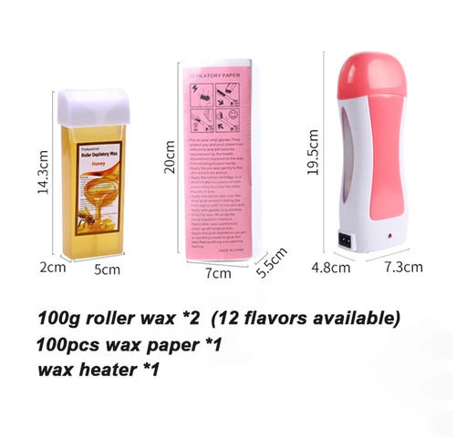 Kit de depilación con cera caliente calentador de cera depilatoria enrollable cartucho calentador depilación - Imagen 15 de 24
