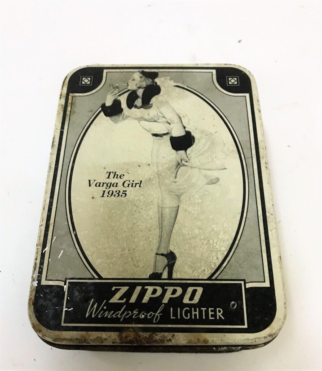 1993 Zippo Varga Girl 1935 Lighter Limited Edition With Collector's Tin