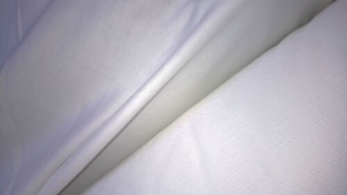 tissu jersey molleton leger col blanc 100x140 cm  - Afbeelding 1 van 1