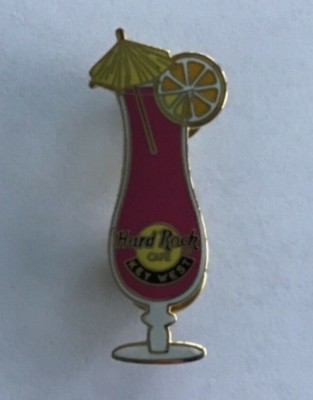 Hard Rock Cafe Key West Limited Edition 500 Pink Fruity Umbrella Drink Pin A2