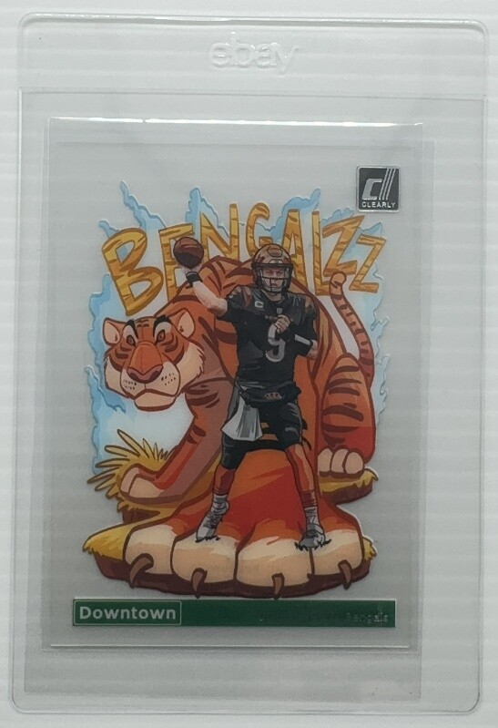 2023 Panini Clearly Donruss Joe Burrow Downtown SP #16 Bengals