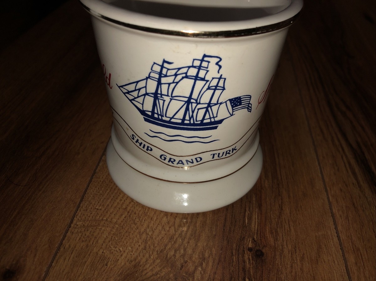 Vintage Old Spice Ship Grand Turk USA Barber Shaving Mug