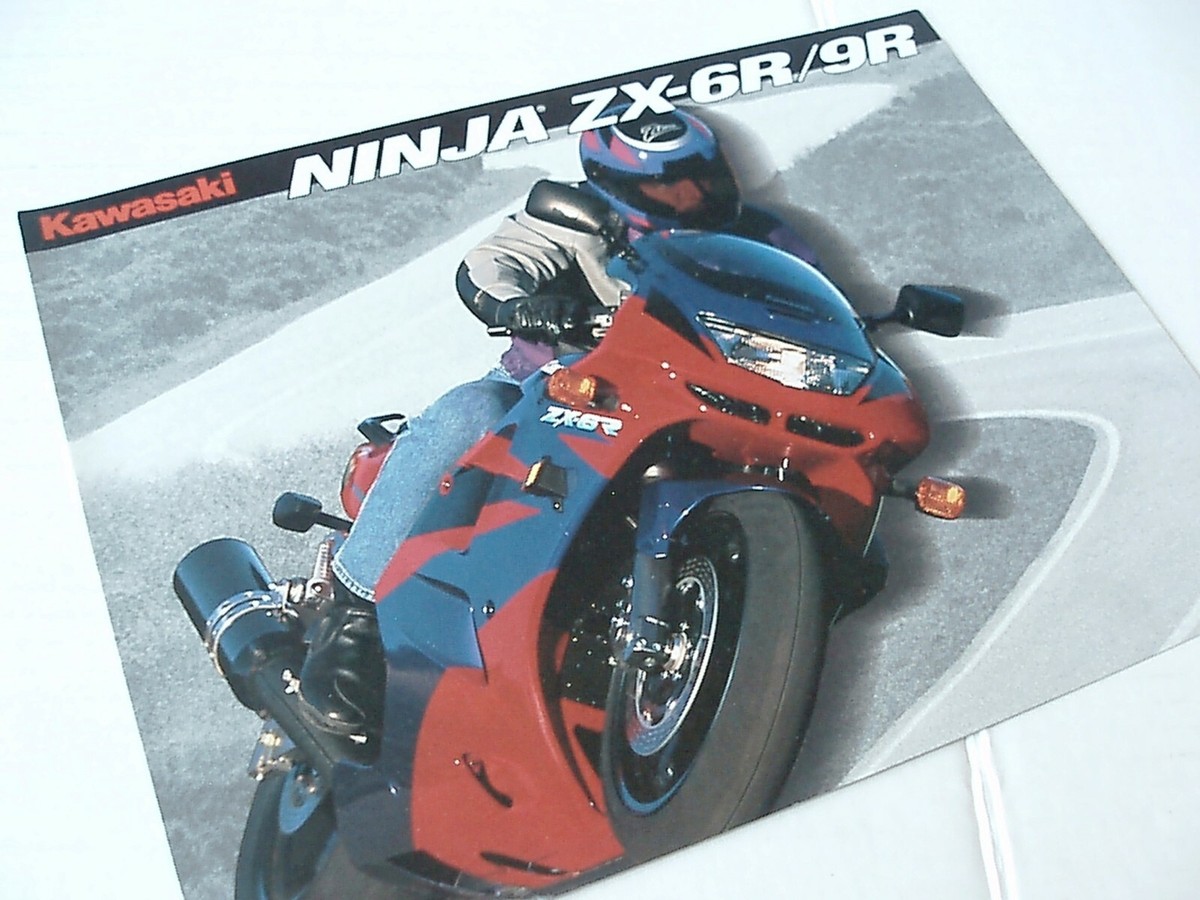 1995 Kawasaki Ninja ZX 6R & ZX 9R Motorcycle Sales Brochure 3 Page