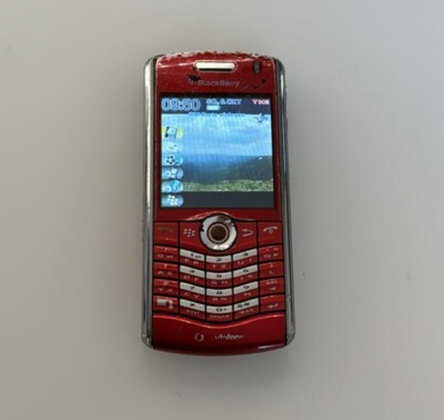 BlackBerry Pearl 8110 Red Stark Gebraucht, Volle Funktion, Händler, Garantie,
