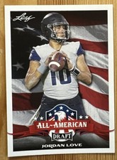 🔥Jordan Love🔥 2020 Leaf Draft All-American  Utah St Green Bay Packers🔥RC