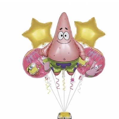 SpongeBob Schwammkopf Patrick Folienballons 5er Set Party Deko