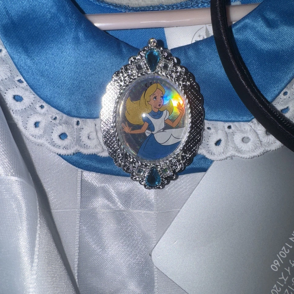 Disfraz de Alicia en el País de las Maravillas Disney Store 5/6 Niñas con Diadema Nuevo con Etiquetas Foto 3 de 4