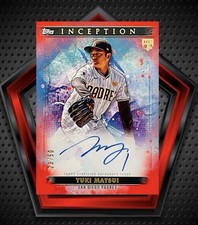 Yuki Matsui RC *23/50* Auto 2024 Topps Inception Red Card #BRES-YM Padres MLB