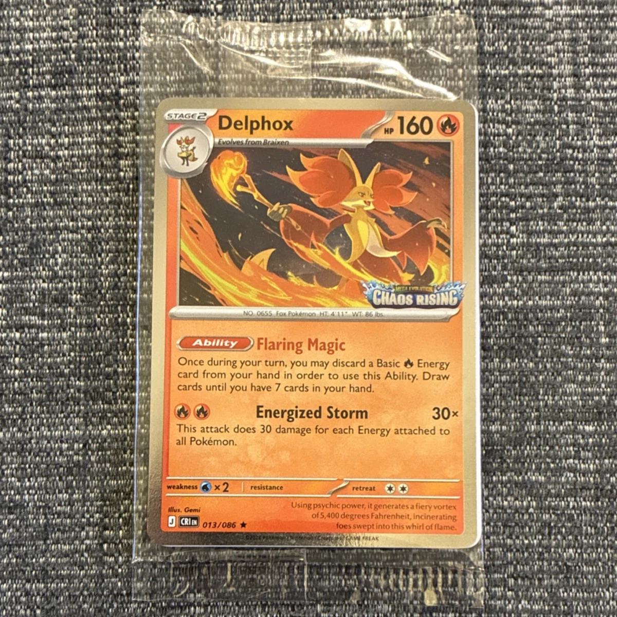 Delphox Pokémon TCG Cards for sale
