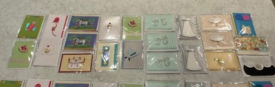 NEW, 22 BEAUTIFUL MINI GREETING CARDS-PUT INSIDE GIFTS, ON FLOWERS ETC.
