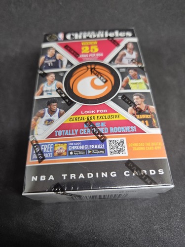 2020-21 Panini Chronicles Basketball Factory Sealed Cereal Box - NEW - 25 Cards - Picture 4 of 4