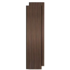 Walnut Wood Slat Wall Panels 2-Pack 106 In. X 23.6 In. Acoustic Soundproof 3D Fl