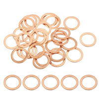 30 StüCk Kupferdichtringe, M18 X 24Mm Kupfer Flach Unterlegscheiben, Kupferringe