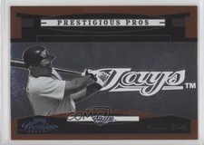 2005 Playoff Prestige Prestigious Pros Orange 278/500 Vernon Wells #PP-26 1u6