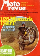 MOTO REVUE 2160 HONDA CB 400 Four MONARK 125 KAWASAKI NORTON John Player 1974