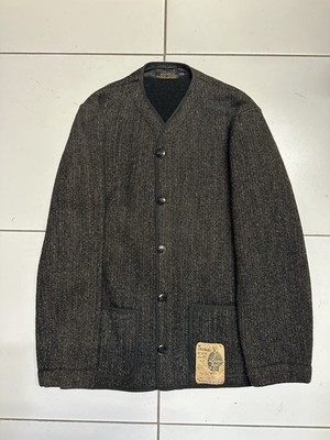 1920s Brown s Beach Jacket Style 124 Deadstock with Paper Tag Black S&P Size 38
