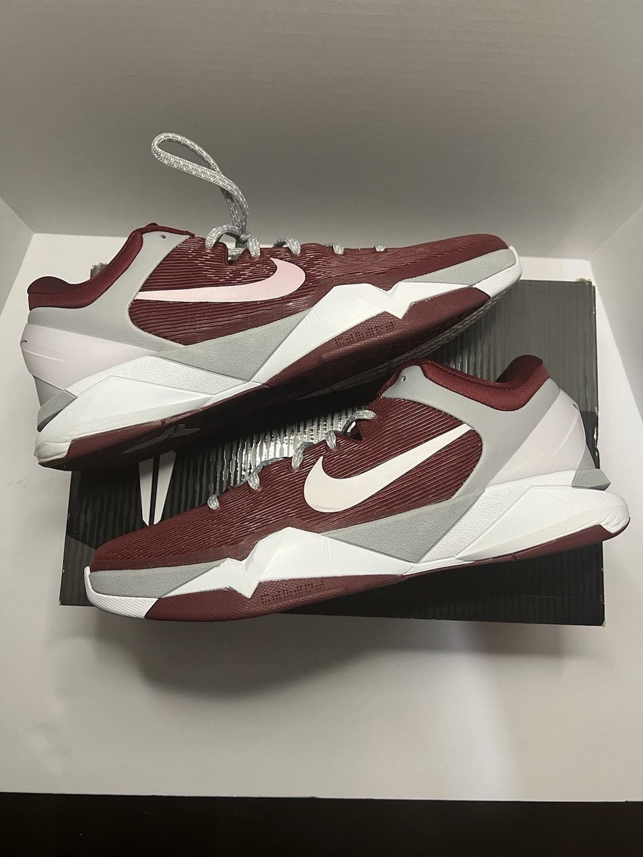 Size 12 - Nike Zoom Kobe 7 Team Red/White/Lower Merion (HS) Flaws Pictured | eBay