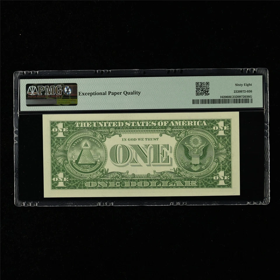 1957A Silver Certificate 1 Dollar Fr#1620 PMG 68 EPQ Superb Gem UNC - Image 2 of 4