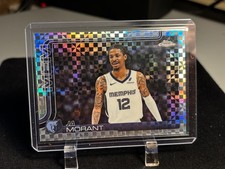 2025-26 Topps Chrome Ja Morant #158 X-Fractor Memphis Grizzlies Basketball