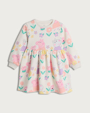 BNWT 2-3, 3-4, 4-5, 5-6 YEARS GIRLS "F&F" PEPPA SWEATSHIRT DRESS (next day post)